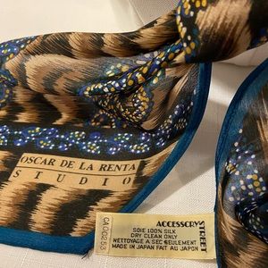 Silk Oscar de la Renta scarf